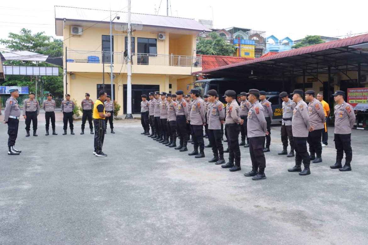 Polres Tebing Tinggi Tingkatkan Kesiapan Personel Dengan Latihan Dalmas