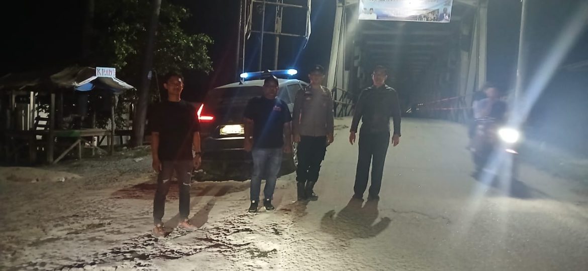 Plt. Kapolsek Medang Deras Iptu Ahmad Fahmi, S.H Pimpin Patroli Antisipasi Gemot