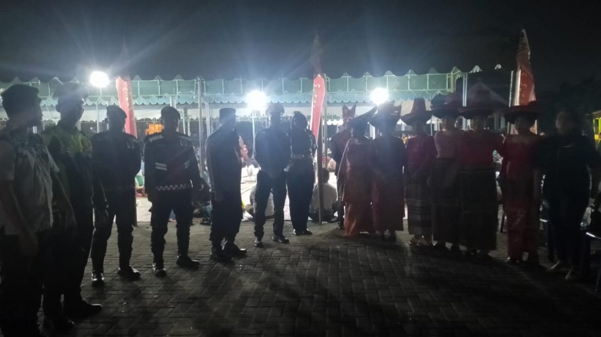 Polres Tebing Tinggi Pengamanan Pesta Gendang Guro Guro Aron