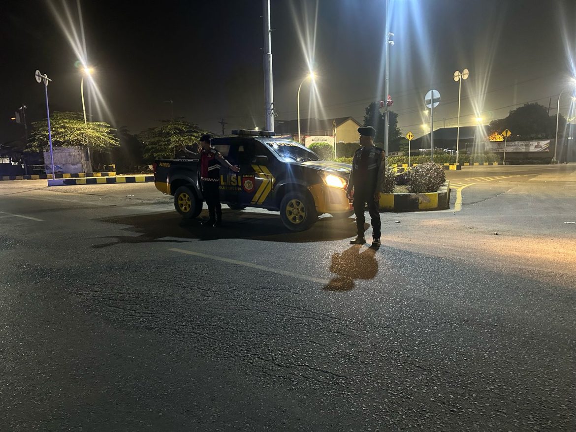 Sat Samapta Polres Batu Bara Laksanakan Patroli Kota Presisi Blue Light