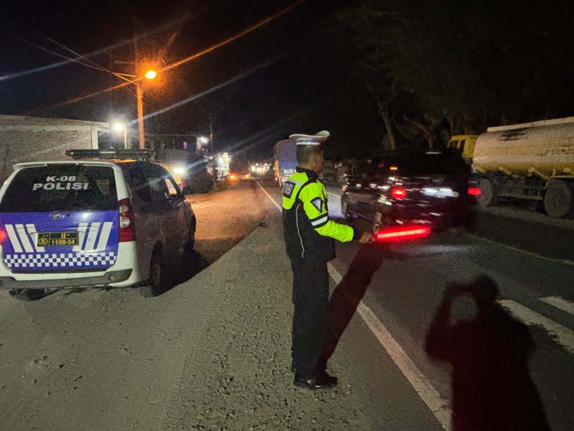 Sat Lantas Polres Batu Bara Patroli Blue Light Disejumlah Lokasi
