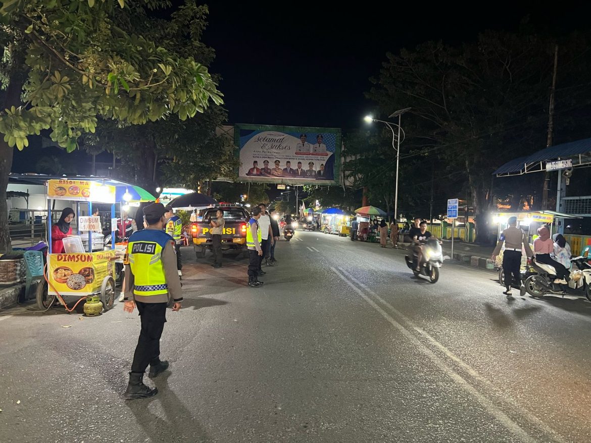 Tim Patroli Polres Tebing Tinggi Amankan Kendaraan Berknalpot Brong