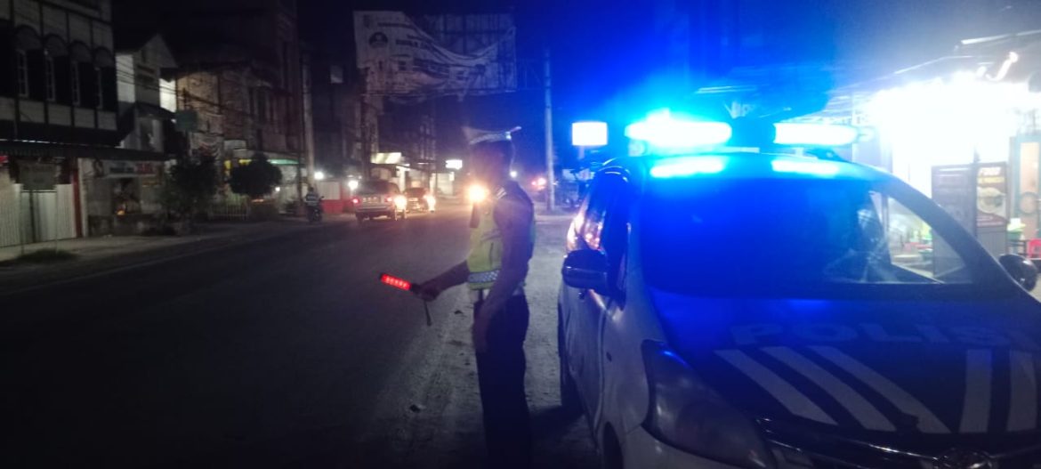 Patroli Blue Light, Sat Lantas Polres Batu Bara Susuri Jalanan