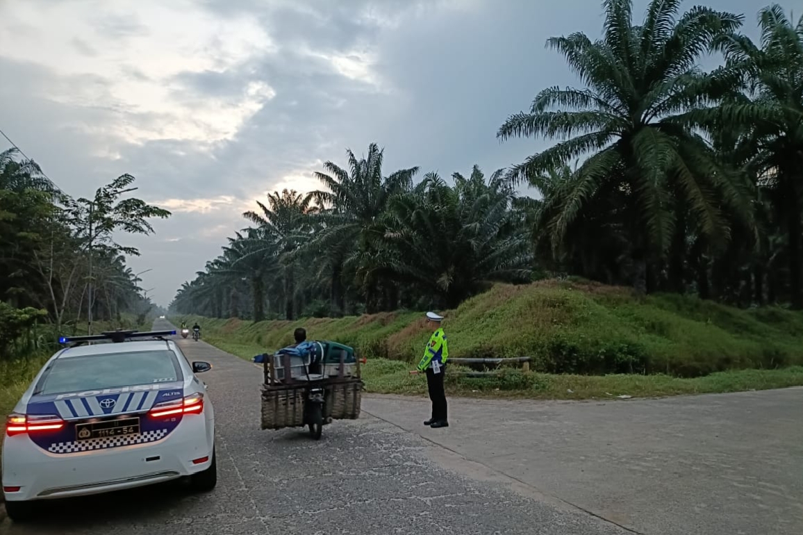 Sat Lantas Polres Batu Bara Patroli Subuh dan Penindakan Pelaku Balap Liar