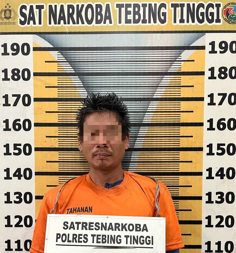 Sat Resnarkoba Polres Tebing Tinggi Gerebek Kamar Losmen, Seorang Pengedar Sabu Ditangkap