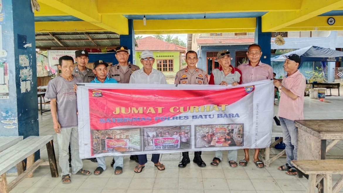 Sat Binmas Polres Batu Bara Tampung Aspirasi Masyarakat Lewat Jumat Curhat