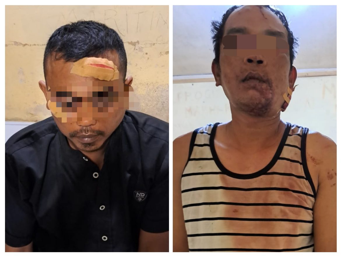 Nekat Curi Sepeda Motor Dua Pelaku di Sergai Diamuk Massa