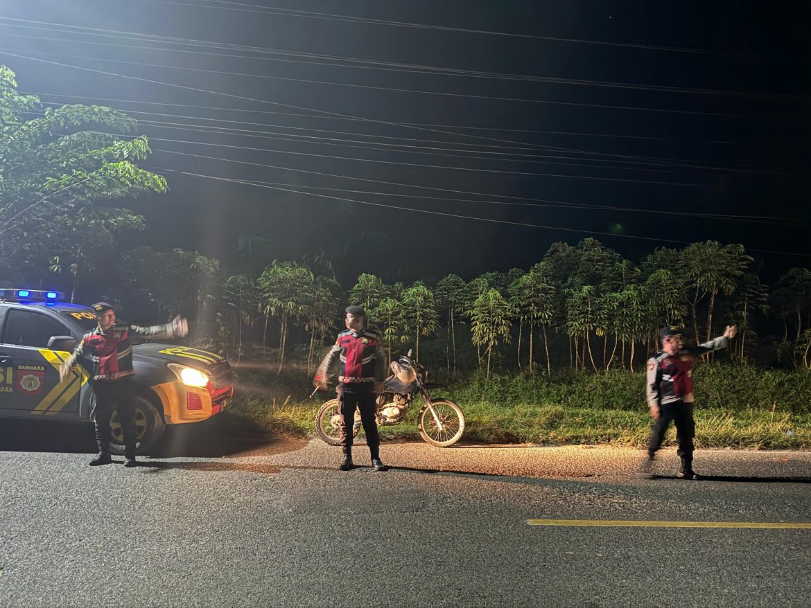 Sat Samapta Polres Batu Bara Patroli Pastikan Kondusivitas Kamtibmas