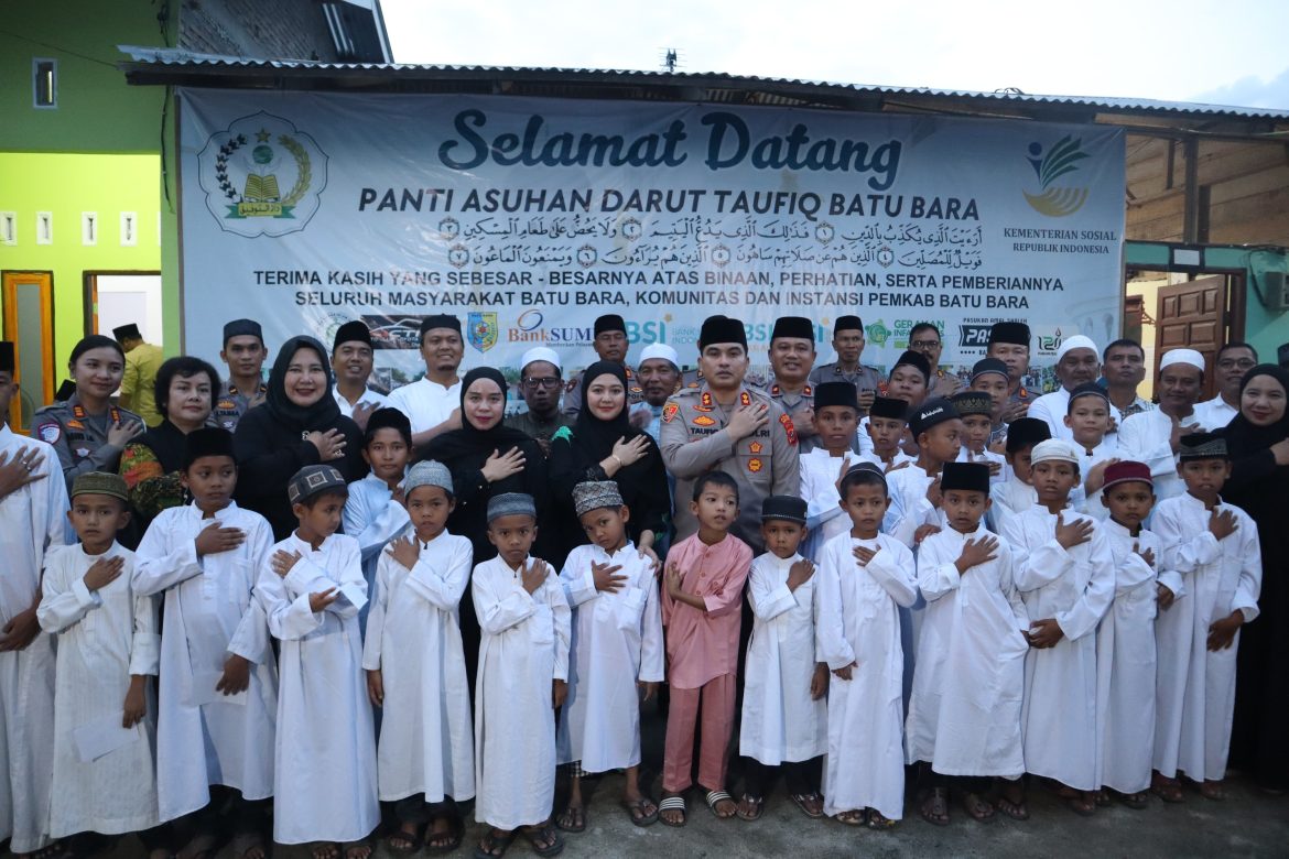 Sapa Ramadhan, Kapolres Batu Bara AKBP Taufik Hidayat Thayeb, S.H, S.Ik, Ajak Anak Panti Asuhan Berbuka Puasa