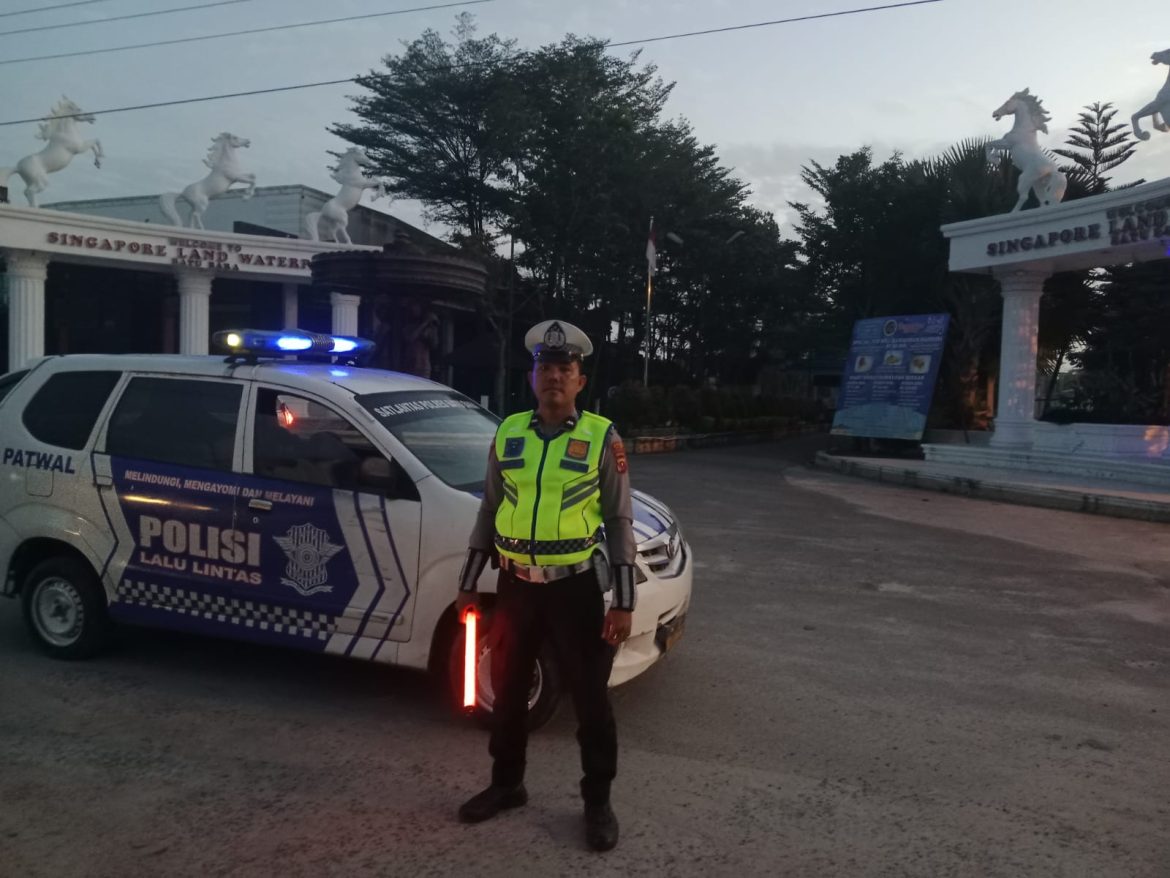 Ramadhan Suci, Sat Lantas Polres Batu Bara Patroli Subuh Antisipasi Balap Liar