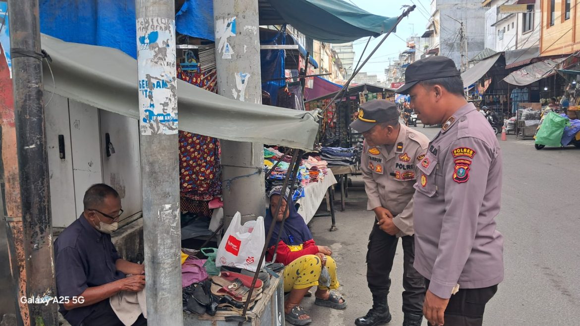 Polres Tebing Tinggi Himbau Kamtibmas kepada Pedagang Jelang Idul Fitri 1446 H