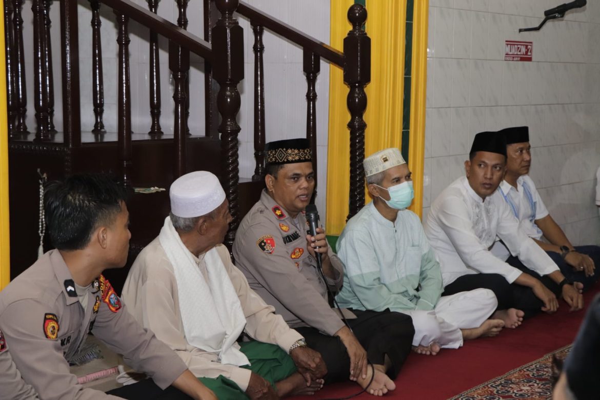 Safari Subuh Ramadhan Polres Sergai Kunjungi Masjid At-Thoyyibah Ajak Jaga Kamtibmas