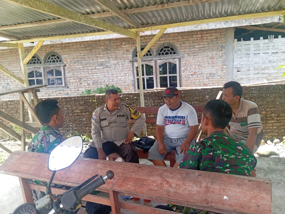 Polsek Sipispis Ajak Warga Jaga Keamanan Desa, Waspada Narkoba dan Pencurian
