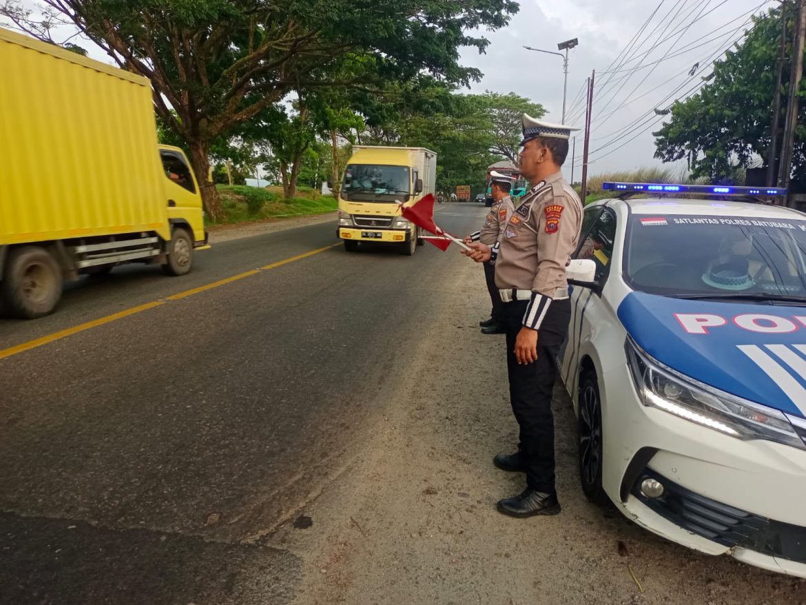 Patroli Sat Lantas Polres Batu Bara Pastikan Kelancaran Arus Lalulintas