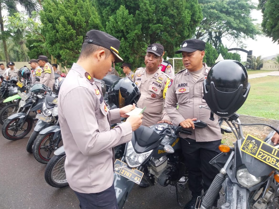 Polres Sergai Cek Kesiapan Randis Jelang Hari Raya Idul Fitri 1446 H