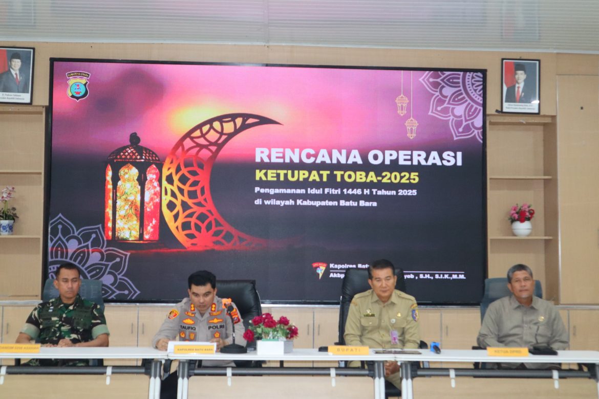 Kapolres Batubara Pimpin Rakor Lintas Sektoral Kesiapan Pengamanan Idul Fitri