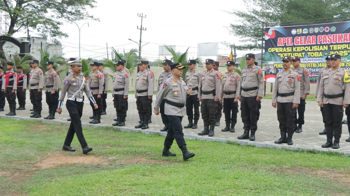 Kapolres Sergai Pimpin Apel Gelar Pasukan Operasi Ketupat 2025
