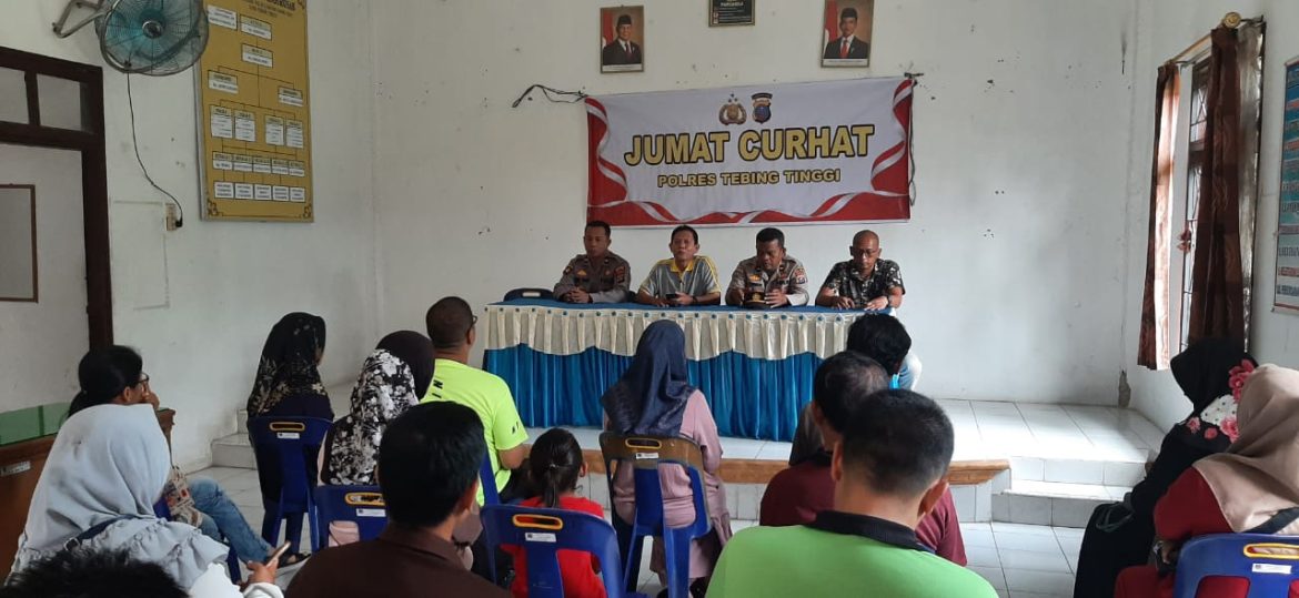 Melalui Jumat Curhat, Polres Tebing Tinggi Dengarkan Aspirasi Warga