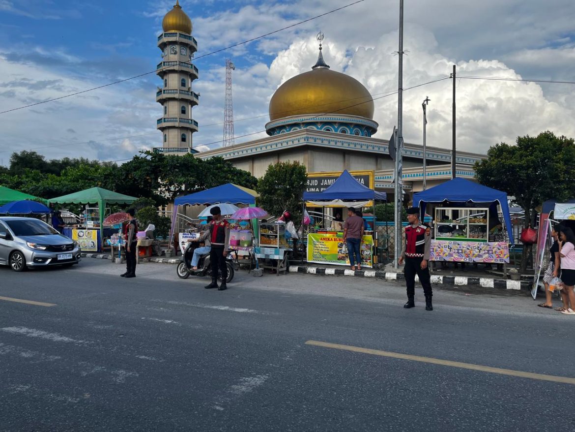 Sat Samapta Polres Batu Bara Patroli Perintis dan Pengamanan Pasar Tumpah