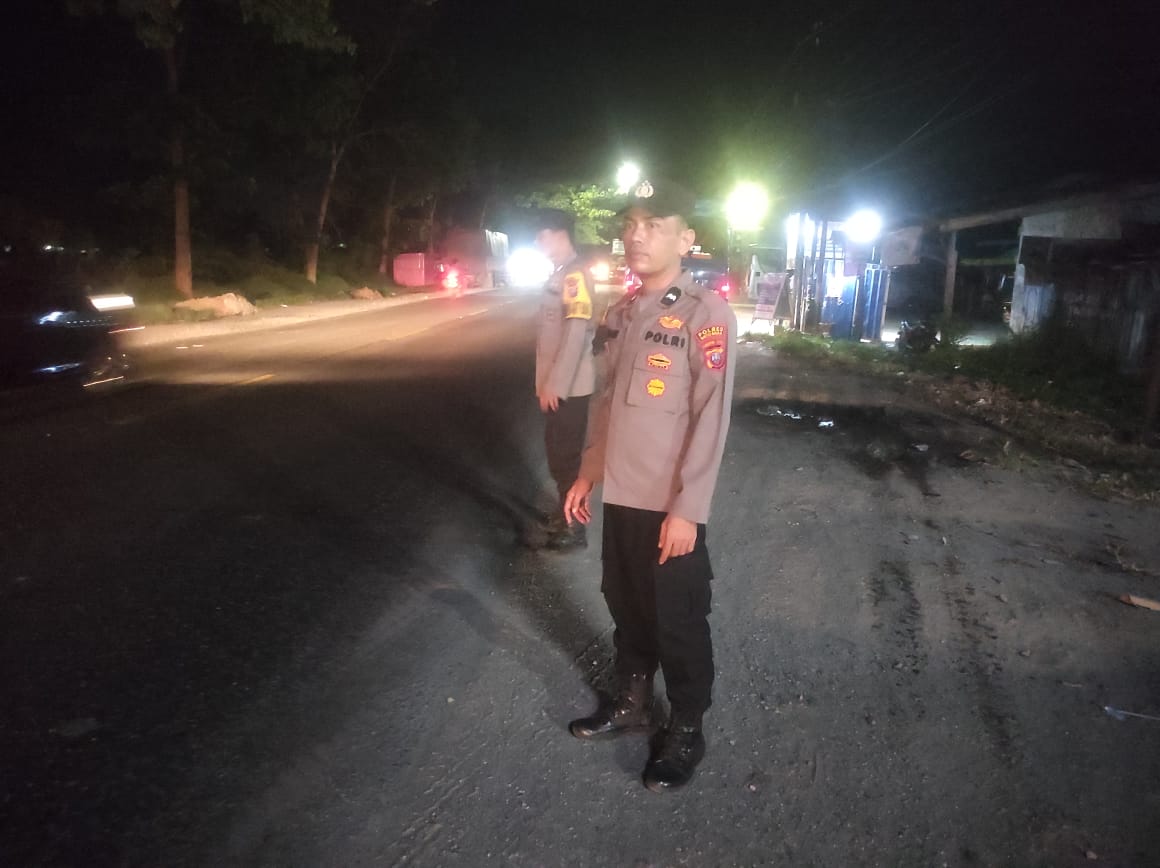 Polsek Lima Puluh Patroli Mobile Cegah Kejahatan Jalanan