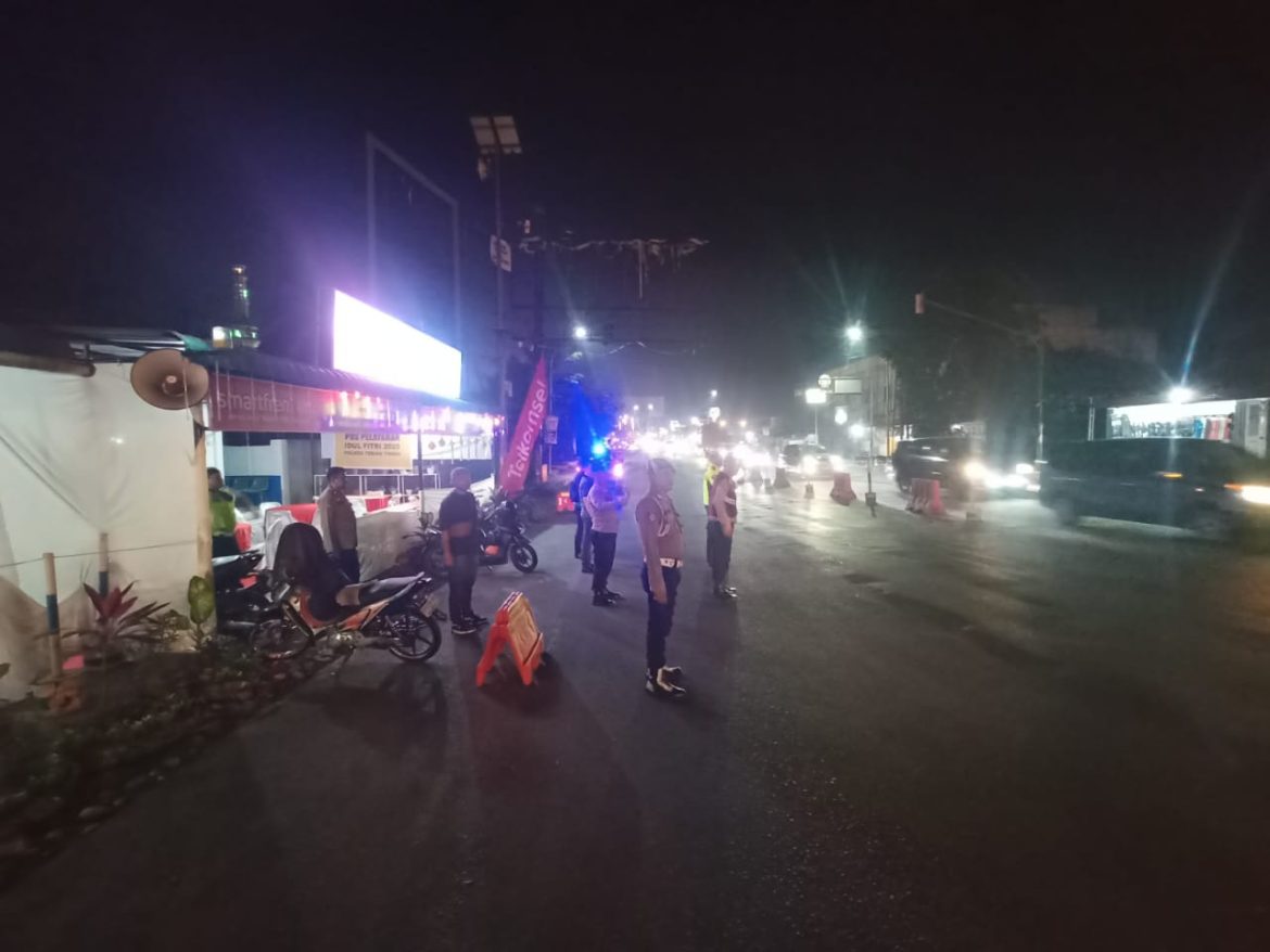 Jaga Keamanan Wilayah, Polres Tebing Tinggi Gelar Patroli Blue Light