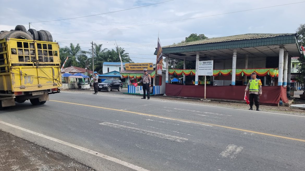 Pos Pam KRYD Simpang Binjai Polres Tebing Tinggi Pengaturan Lalu Lintas