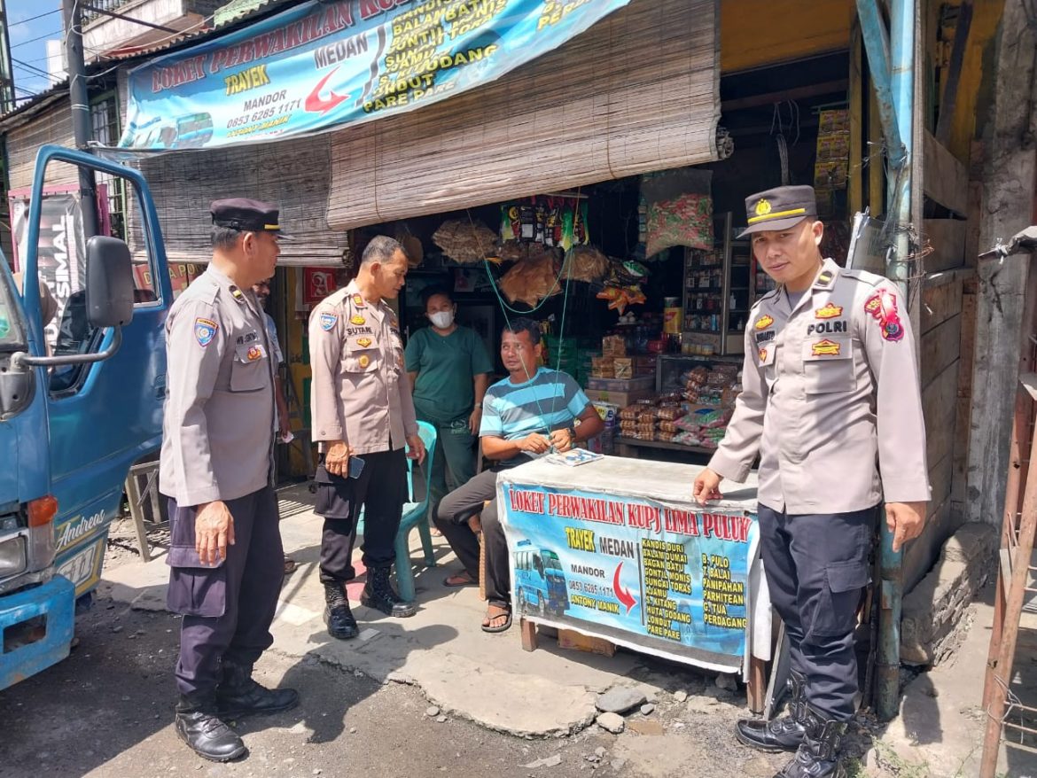 Pastikan Lebaran Aman Sat Binmas Polres Batu Bara Patroli dan Sambang Pemudik
