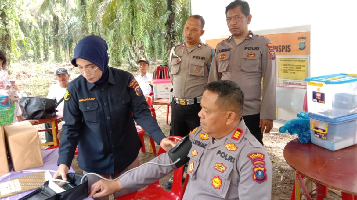 Dokkes Polres Tebing Tinggi Cek Kesehatan Personel Pos Pam Obyek Wisata Bartong