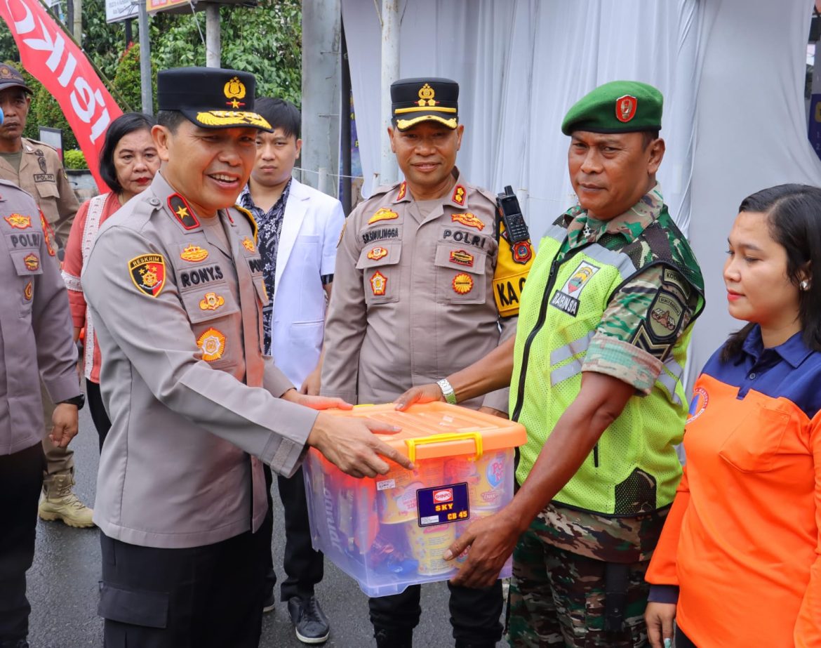 Wakapolda Sumut Kunjungi Pos Pelayanan Operasi Ketupat Toba 2025 Polres Tebing Tinggi
