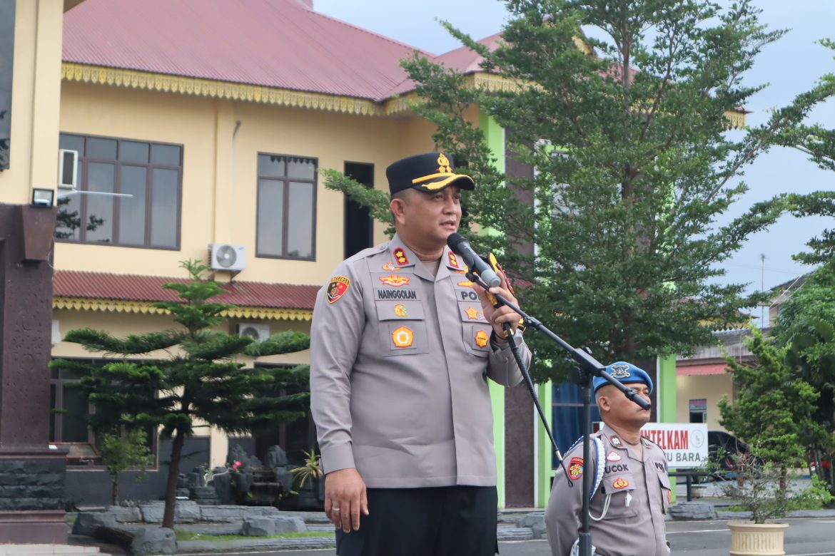 Kapolres Batubara Pimpin Apel Kesiapan Pam Malam Takbiran dan Sholat Idul Fitri 1446 H
