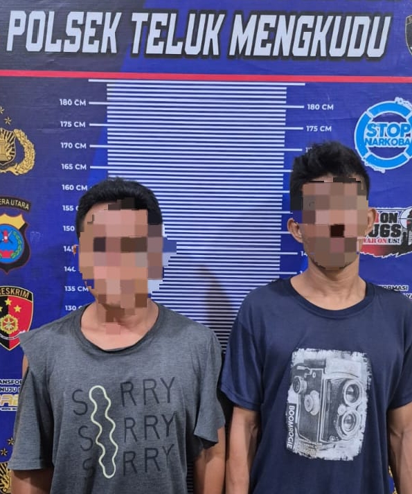 Polsek Teluk Mengkudu Amankan Dua Pelaku Bongkar Kios