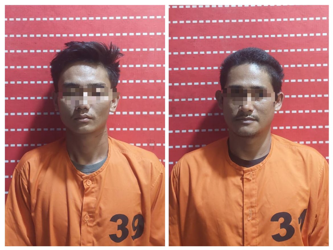 Santai Main Hp, Tersangka Curat Diboyong ke Polsek Firdaus