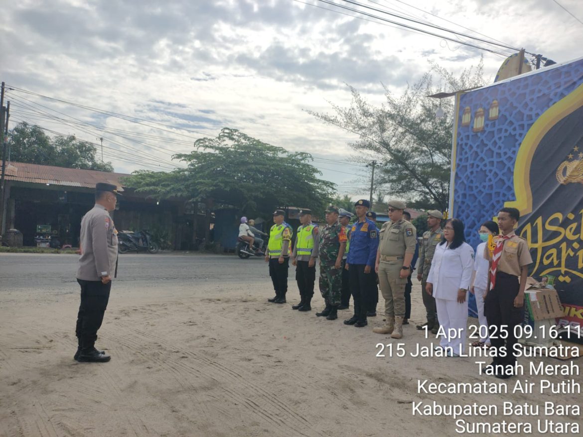 Pastikan Aman Lancar, Pos Pam I Tanah Merah Ops Ketupat Toba 2025 Apel Pagi