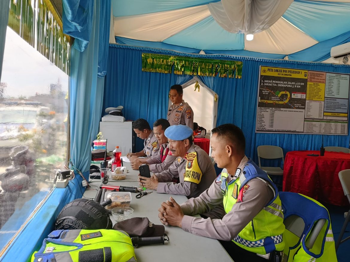 Polres Batu Bara Pastikan Kesiapan Pos Yan I Exit Tol Indrapura