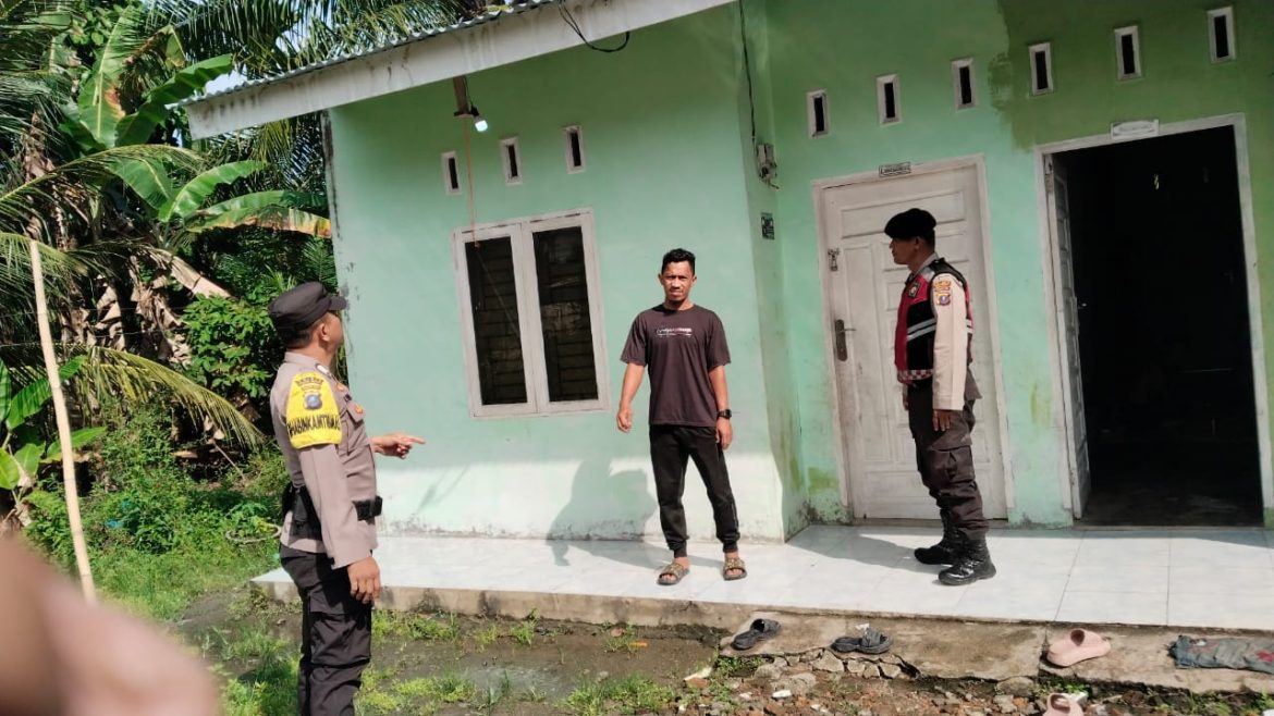 Polsek Dolok Masihul Patroli dan Cek Rumah Kosong Ditinggal Mudik