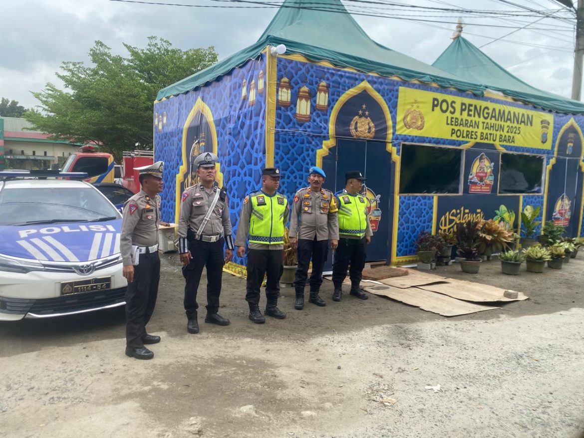 Kapolres Batu Bara AKBP Doly Nelson Nainggolan Kunjungi Pos PAM III Desa Durian