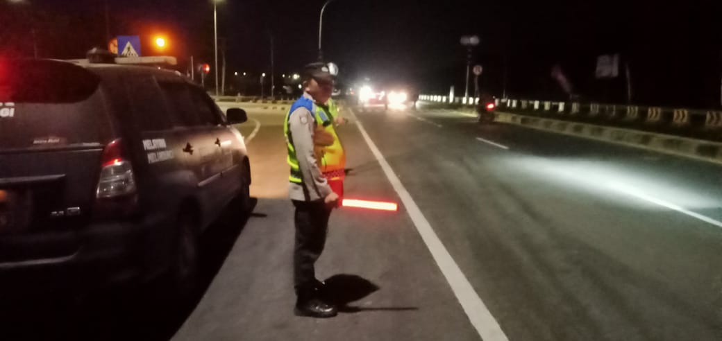 Polsek Tebing Tinggi Patroli Blue Light, Cegah Kriminalitas dan Balapan Liar