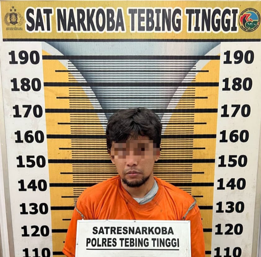 Sat Narkoba Polres Tebing Tinggi Tangkap Pengedar dan 7 Paket Sabu
