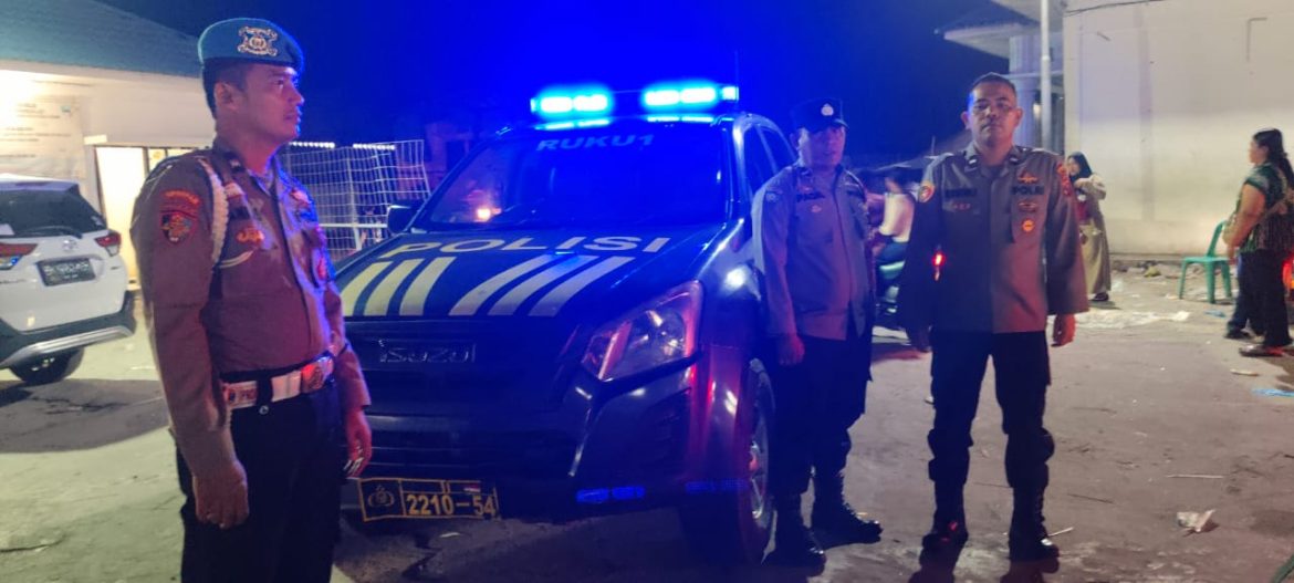 Polsek Labuhan Ruku Rutin Laksanakan Patroli Antisipasi Kejahatan Jalanan