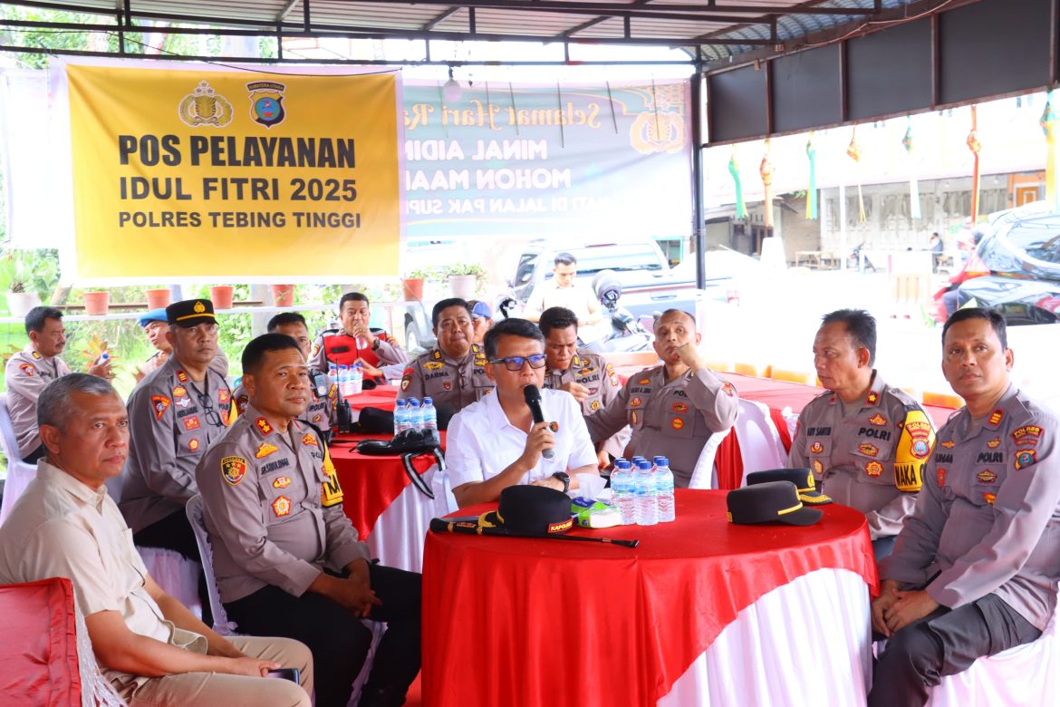 Kapolres Tebing Tinggi Dampingi Dirreskrimum Polda Sumut Cek Arus Balik Lebaran 2025