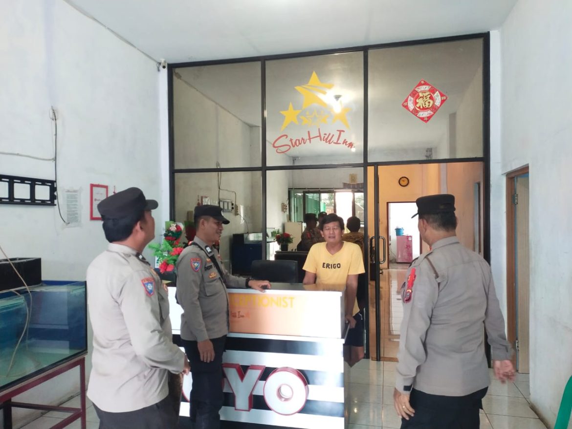 Cegah Gangguan Kamtibmas, Sat Binmas Polres Tebing Tinggi Sambangi Hotel