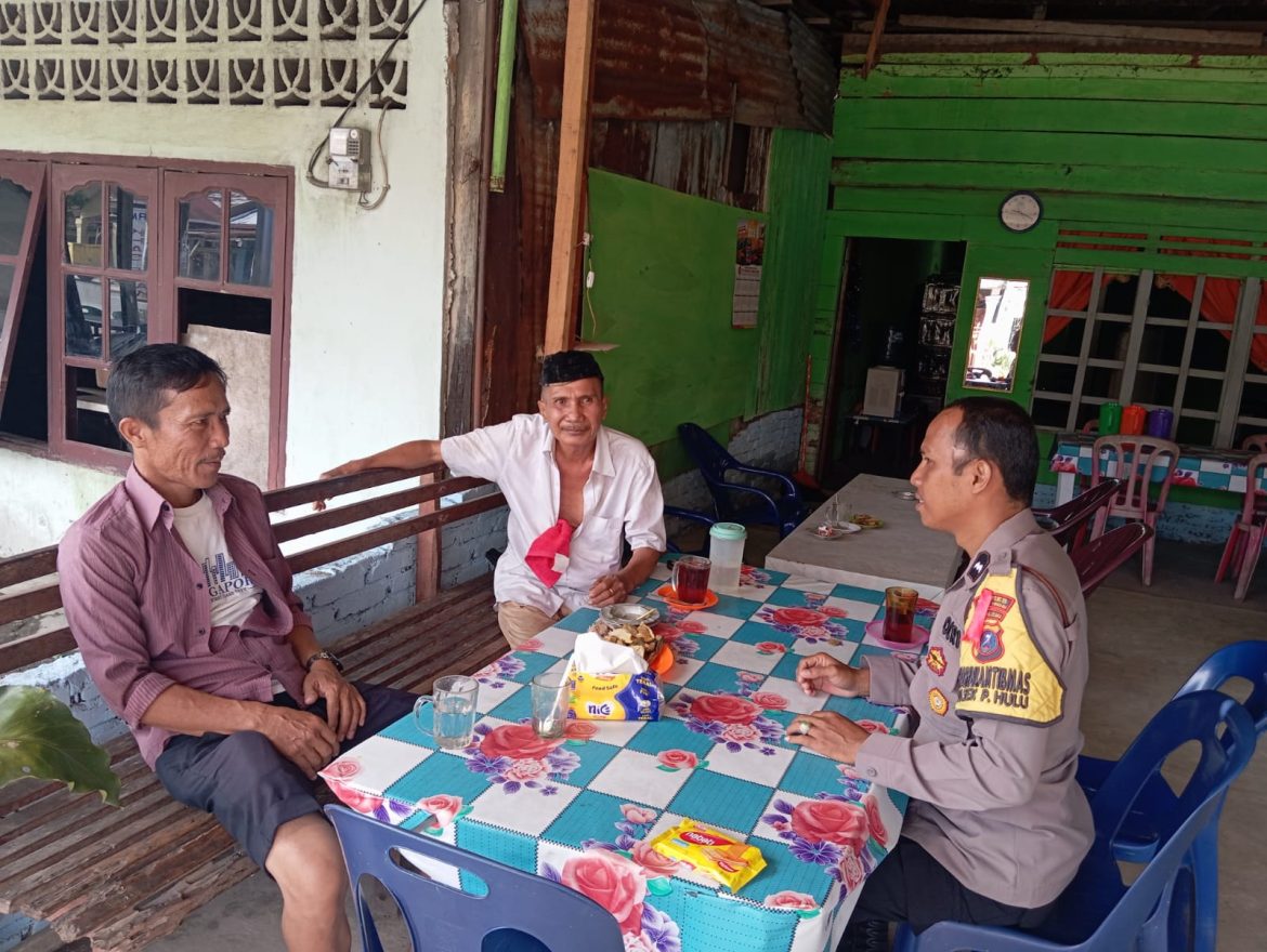 Bhabinkamtibmas Polsek Padang Hulu, Sambang dan Penyuluhan Kamtibmas di Lubuk Raya