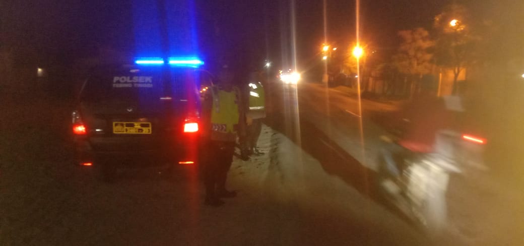 Polsek Tebing Tinggi Patroli Blue Light di Wilayah Rawan Aksi 3 C