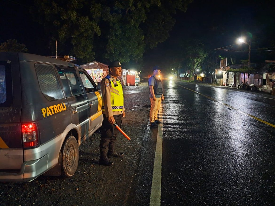 Polsek Dolok Merawan Patroli Malam Cegah Aksi Kejahatan dan Balap Liar