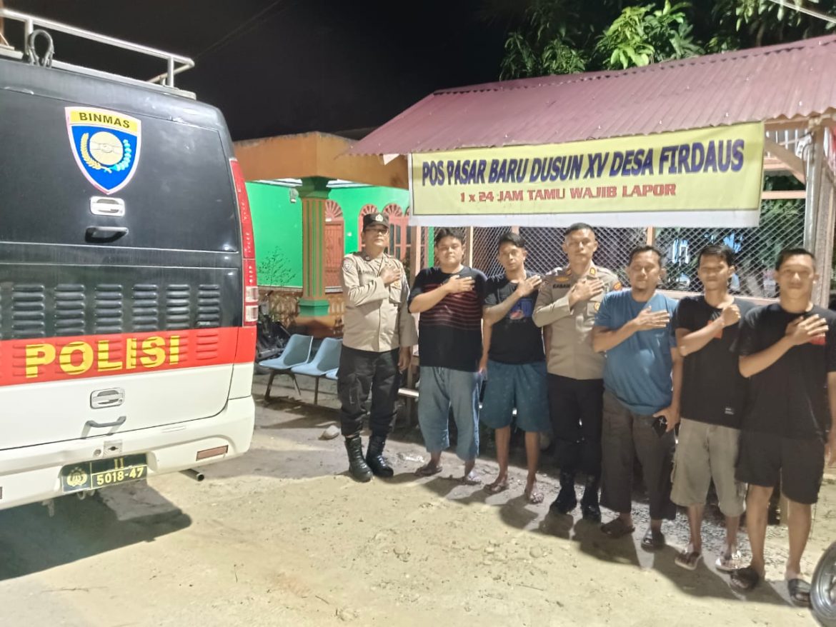 Polres Sergai Tingkatkan Patroli Malam dan Tinjau Pos Sat Kamling
