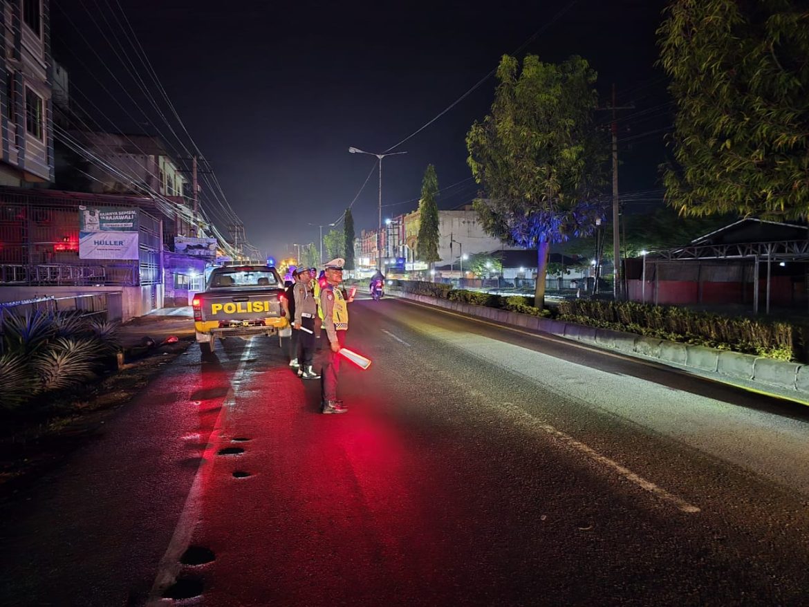 Polres Tebing Tinggi Patroli Dini Hari, Sasar Geng Motor dan Balap Liar
