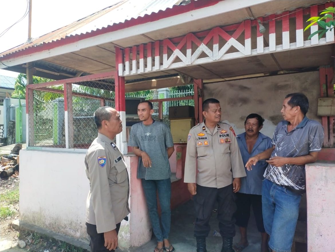 Perkuat Keamanan, Polres Tebing Tinggi Lakukan Pembinaan ke Pos Satkamling Merah Putih