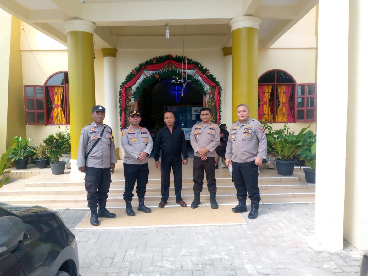 Polres Sergai Monitoring dan Pengamanan Ibadah Jumat Agung di 48 Gereja