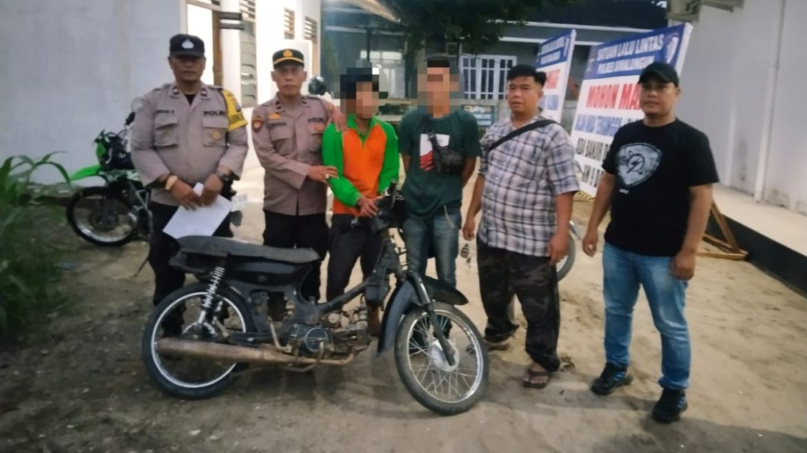 Polsek Dolok Merawan Bekuk Dua Pelaku Curanmor, Satu Diantaranya Residivis
