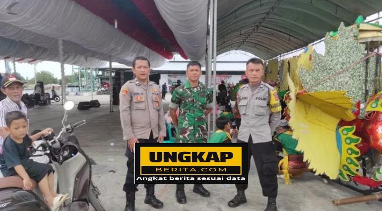 Polsek Sindang Bersama Koramil Laksanakan Pengamanan Kegiatan Masyarakat